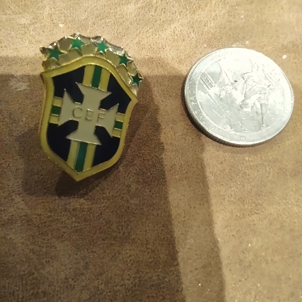 Brand New The Brazilian Football Confederation Pin
